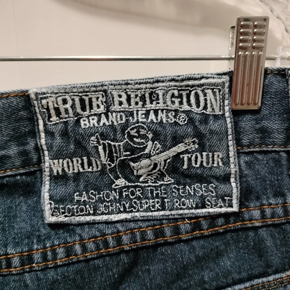 True Religion Johnny Super T Row Seat Dark Wash Jeans Men's Size 40 Vintage